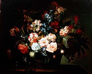 Nature morte de fleurs - Dutch School