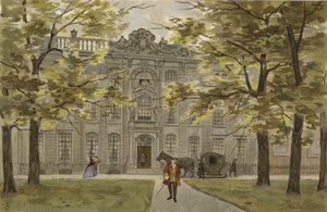 Résidence hollandaise substantielle, milieu XVIIIe siècle - Dutch School
