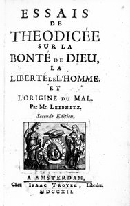 Page de titre de Théodicée par Gottfried Leibniz, deuxième édition publiée en 1712