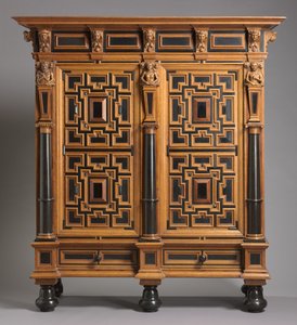 Armoire (Kast), fabriquée en Hollande, c.1625-1650 - Dutch School