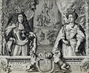 Guillaume III (1650-1702) et Marie II (1662-94), c.1688-94 - Dutch School