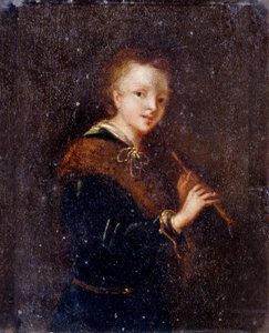 Femme avec Flûte - Dutch School