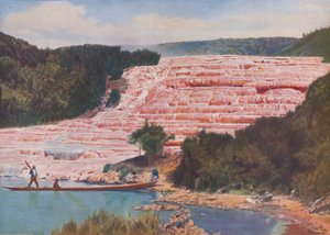 Beauté éclatante des terrasses roses de Nouvelle-Zélande avant leur destruction totale, vers 1935
