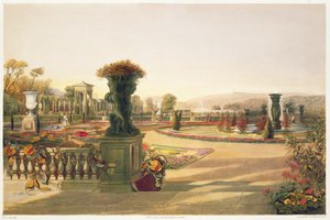 Le Parterre, Jardins de Trentham Hall, pub. par Thomas McLean