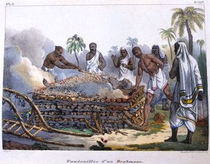 Funérailles brahmanes, Inde - E Beau