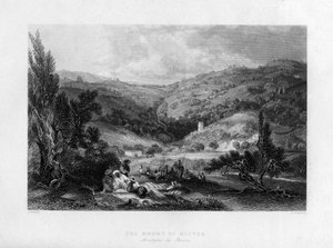 Le mont des Oliviers, Israël, 1841