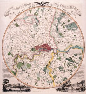 Carte de Londres, 1798