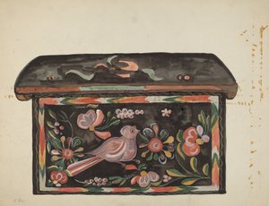Boîte en pin indigène