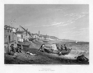 Cogoleto, le lieu de naissance de Colomb, Italie, 1828