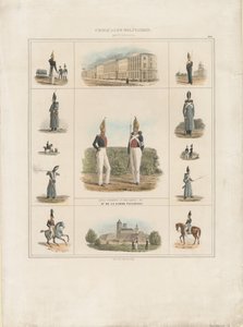 Le régiment de la garde Pavlovsky, 1840