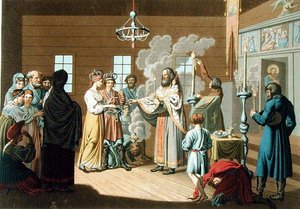 Le Mariage russe, gravé par X. Wagner