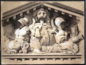Un fronton sculptural au Louvre