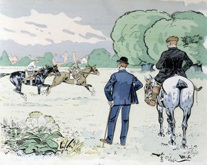 Équitation - dessin de Thelem