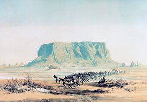 Vue du Mont Barkal, Soudan, 1842-1845