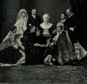 Un groupe de famille royale, 10 mars 1863, vers 1897