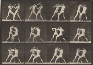 Planche numéro 340. Boxe, chaussures à main ouverte, 1887