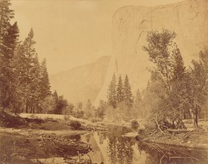 Tutokanula. Vallée du Yosemite. (Le grand chef) "El Capitan". 3500 Feet High.