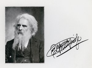 Eadweard Muybridge, portrait et signature