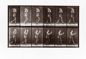 Homme enlevant son canotier, Planche 44 de Animal Locomotion, 1887