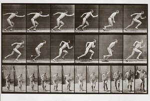 Homme courant, Planche 59 de Animal Locomotion, 1887 - Eadweard Muybridge
