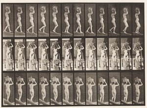 Planche 123. Descendre une pente, panier de 20 lb sur la tête, mains levées, 1872-1885