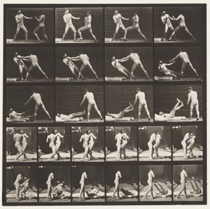 Planche 333. Boxe; 53 frappant 52 à terre (Chaussures)