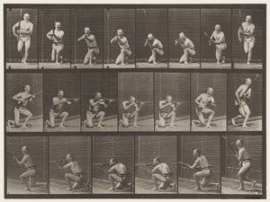 À genoux, tirer et se relever - Eadweard Muybridge