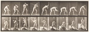 Planche 396. Frapper avec un maillet - Eadweard Muybridge