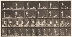 Deux Modèles; A, 10 Debout et Remplissant un Gobelet, 1872-1885 - Eadweard Muybridge
