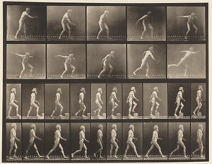 A, Lancer un Disque; B, Monter les Marches; C, Marcher, 1872-1885