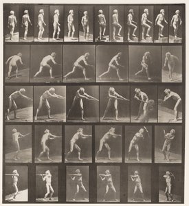 Planche 521. A, Marche; B, Monter une marche; C, Lancer un disque