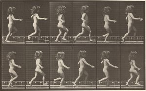 Planche numéro 469. Enfant courant, 1887 (photo) - Eadweard Muybridge