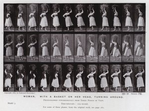 La figure humaine en mouvement : Femme avec un panier sur la tête, tournant autour