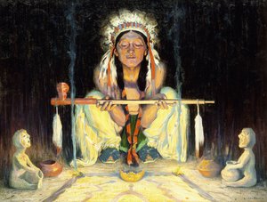 Offrande au Grand Esprit - Eanger Irving Couse