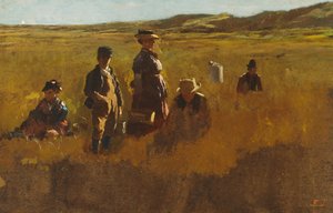 Dans les champs, vers 1878-80 - Eastman Johnson