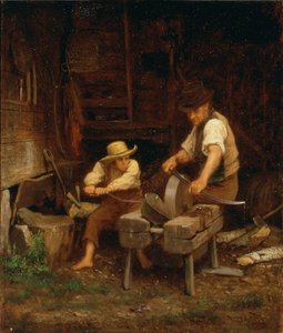Aiguiser la faux, 1864 - Eastman Johnson