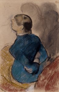 Jeune femme en bleu