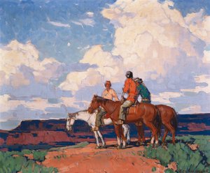 Cavaliers à cheval