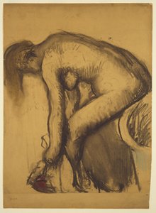 Après le bain (femme se séchant les pieds) - Edgar Degas