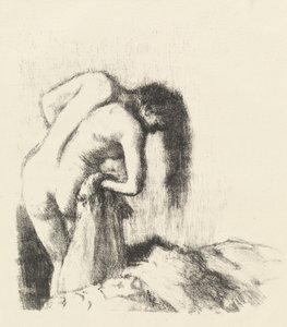 Après le bain La sortie du bain Petite planche, vers 1891 - Edgar Degas