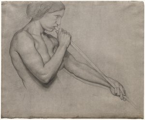 Ange soufflant dans une trompette - Edgar Degas