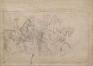 Aux courses, vers 1860-62 - Edgar Degas