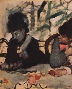 Au café, vers 1875