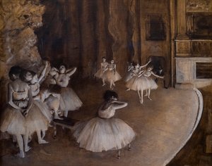 Répétition de ballet sur scène