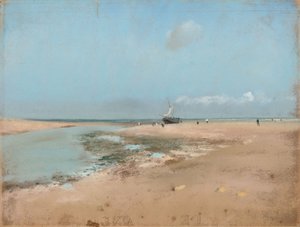 Plage à marée basse (embouchure de la rivière) - Edgar Degas
