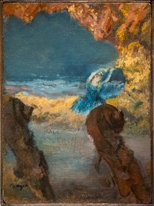 Danseuse bleue et contrebasse