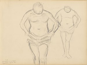 Copies des Baigneuses de Cézanne - Edgar Degas