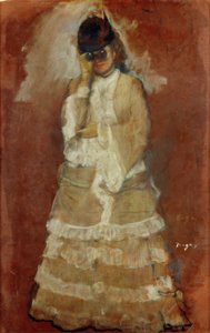 Dame avec des jumelles - Edgar Degas