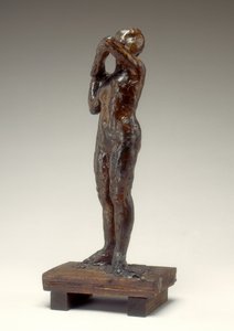 Danseuse ajustant la bretelle de son corsage, 1880-1890