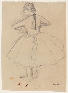 Danseuse debout, vue de dos, 1872-1873